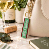 Coast to Coast Home Wine Club Beaded Keyring Mint 3x17cm