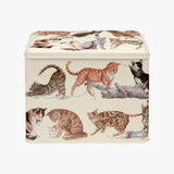 Emma Bridgewater Cat Treat Tin – decorative storage tin featuring playful cat illustrations, perfect for storing biscuits and pet treats