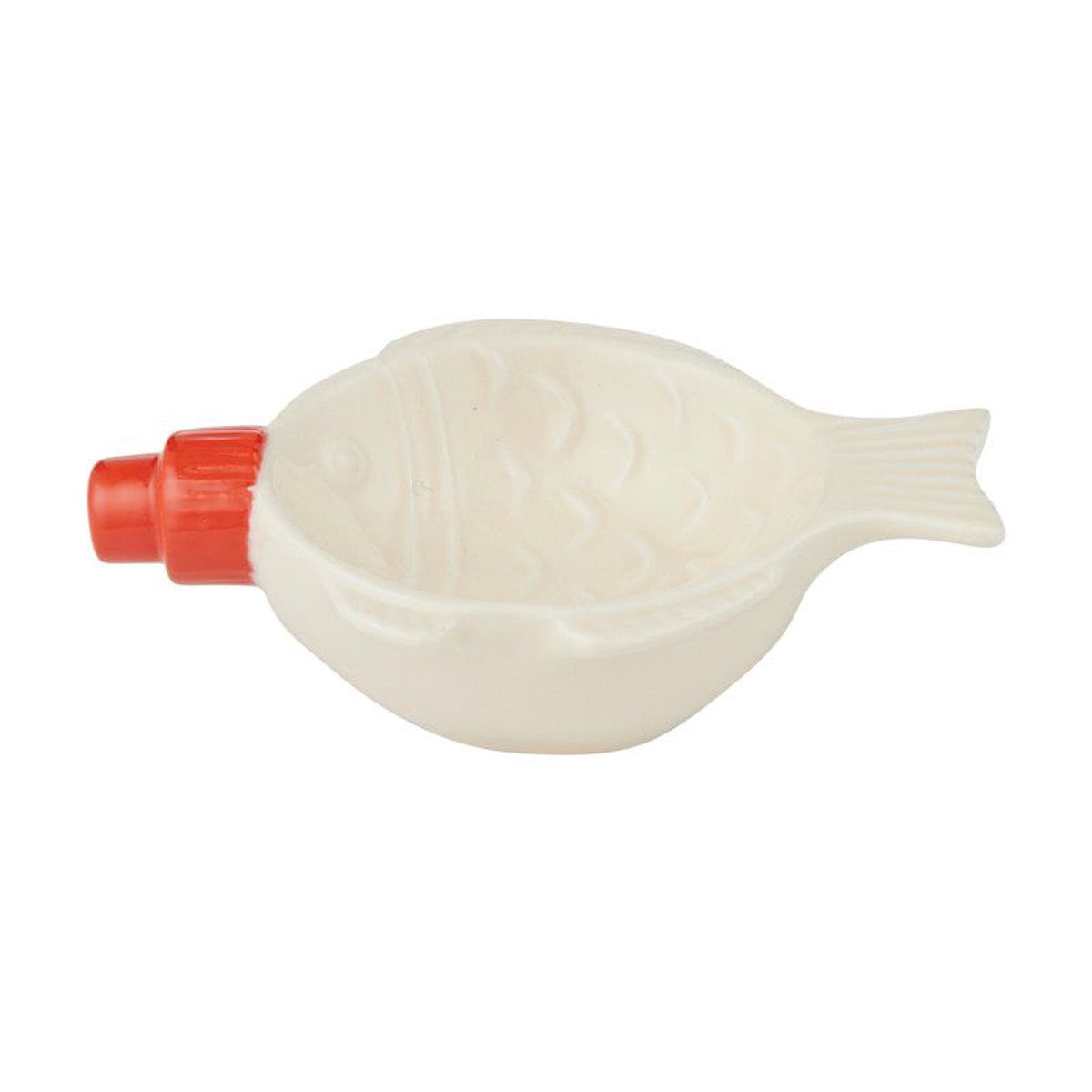Assemble Shoyu-Tai Ceramic Bowl Ivory/Red 14x8x5cm | Minimax