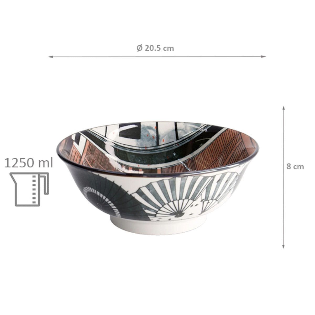 Tokyo Design Asakura Geisha Bowl 20.5x8cm