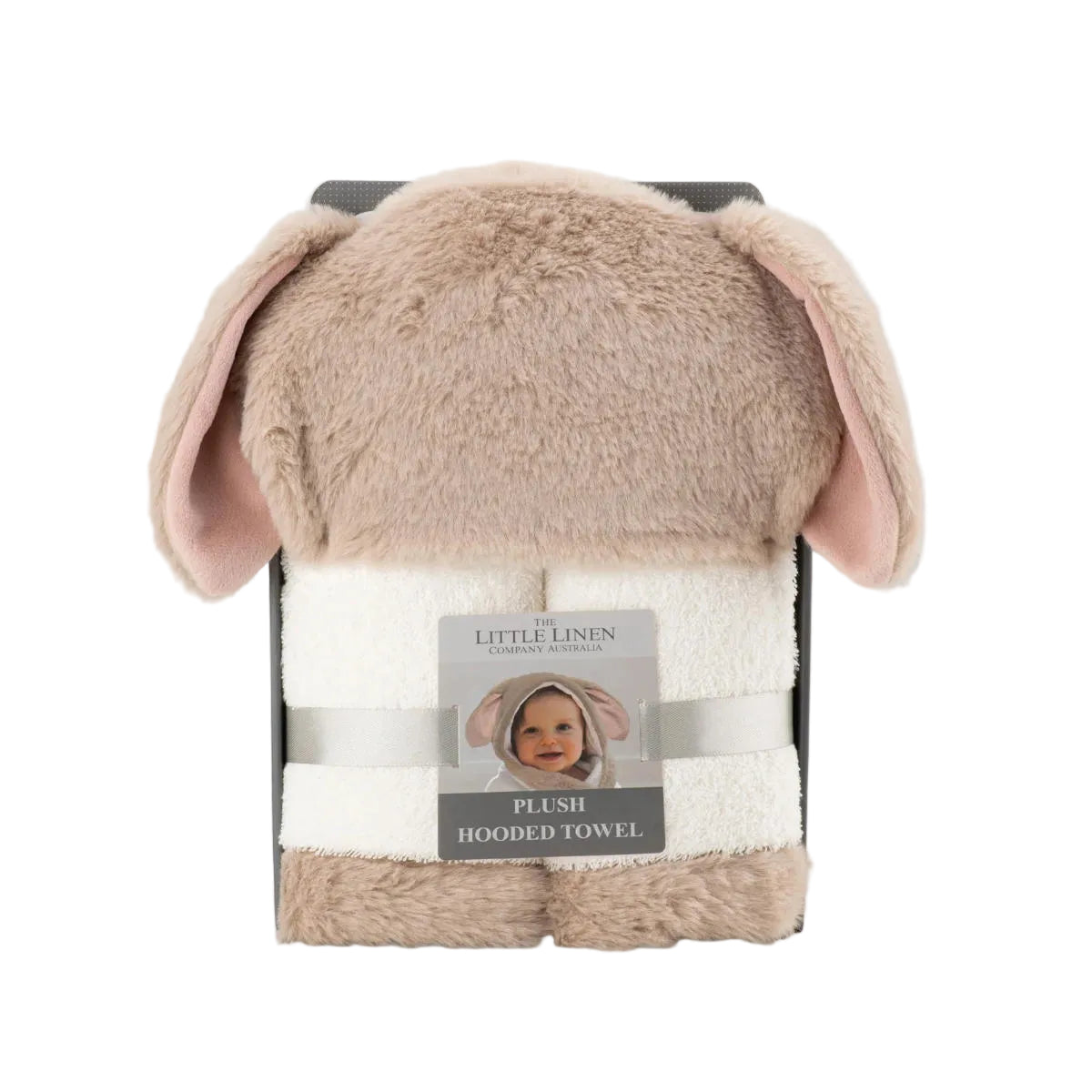Little Linen  Harvest Bunny Plush Baby Hooded Towel | Minimax