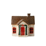 French Country Garland Cottage Tealight House Cream 15.5x11.5x15.5cm | Minimax