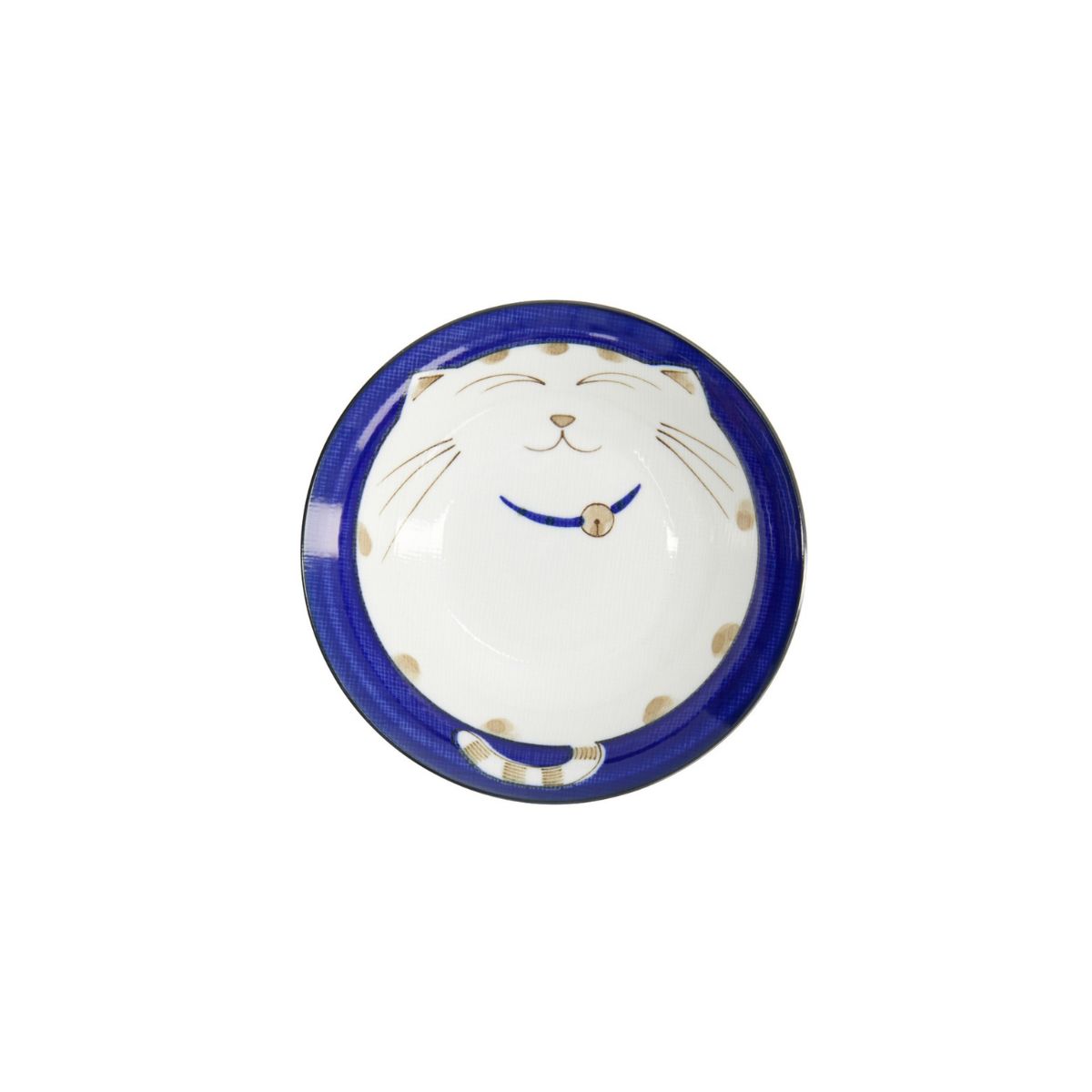 Tokyo Design Kawaii Neko Cat Bowl Blue 16.5x5cm