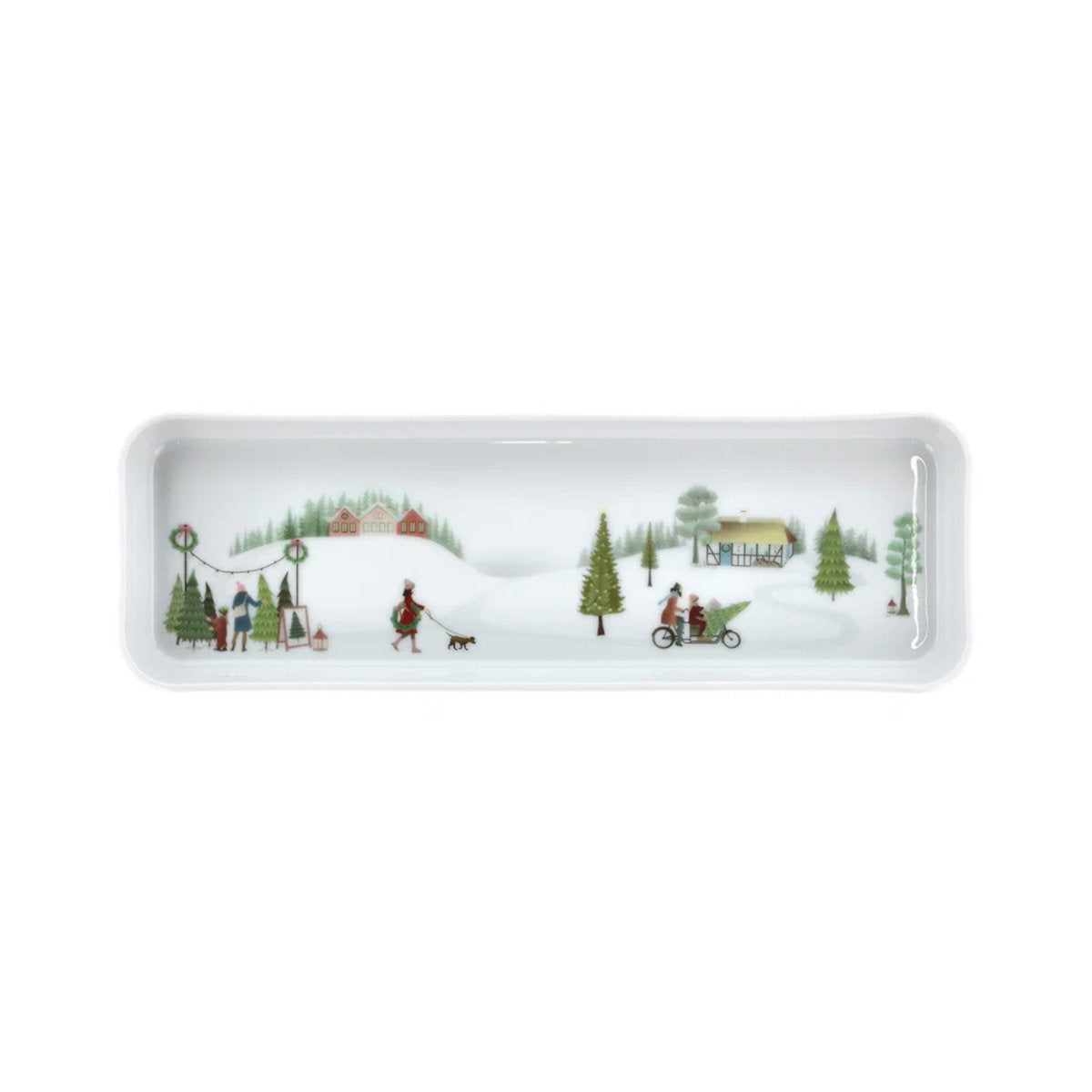 Pillivuyt Vinter Plisse Rectangular Platter Dish 36x12cm