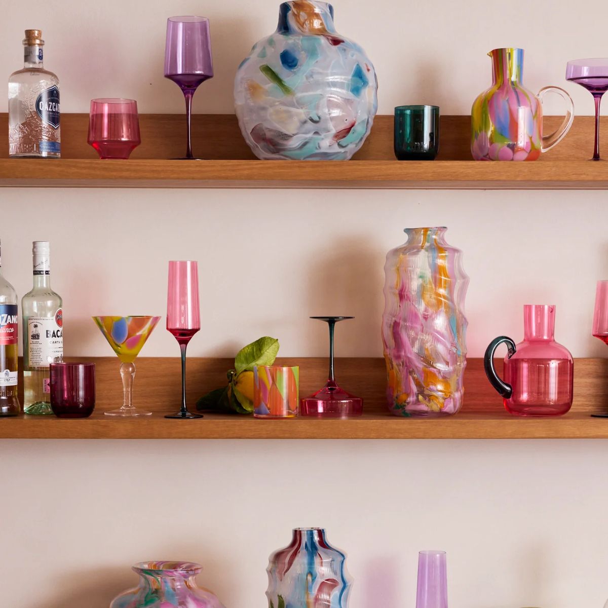 Kip&Co Isle of Pink Tumbler Glass 410ml Set of 2