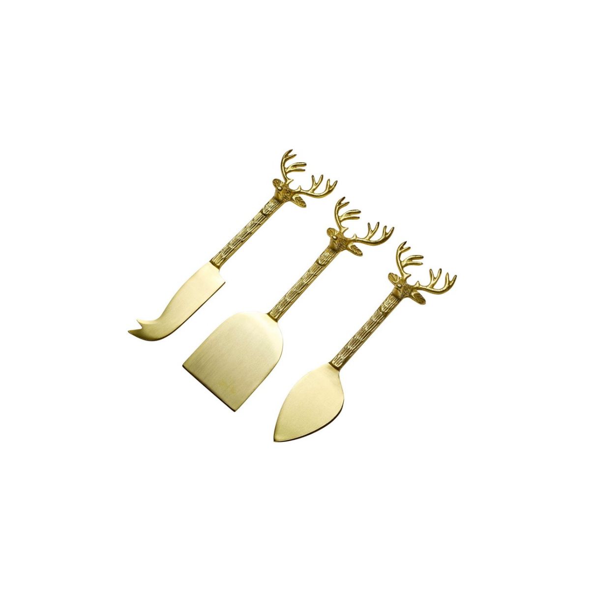 Casero Rudolph Cheese Set Gold Set of 3