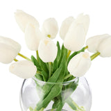 Rogue Tulip Bunch-Sphere Vase White 20x23x19cm