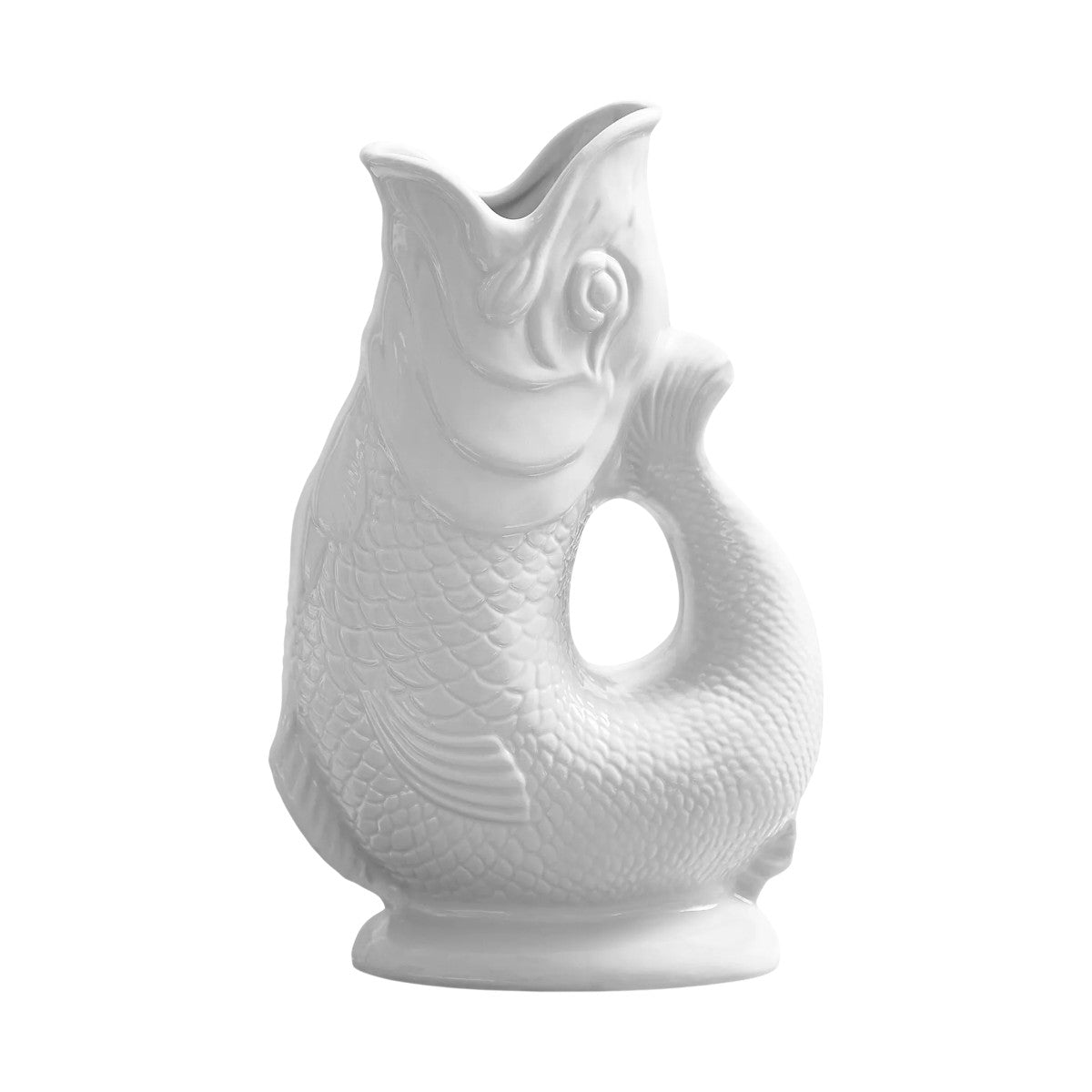Wade Pottery Fish Jug White 1.2L | Minimax