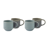 Assemble Calice Ceramic Mug Denim 9×9cm (Set of 4) | Minimax
