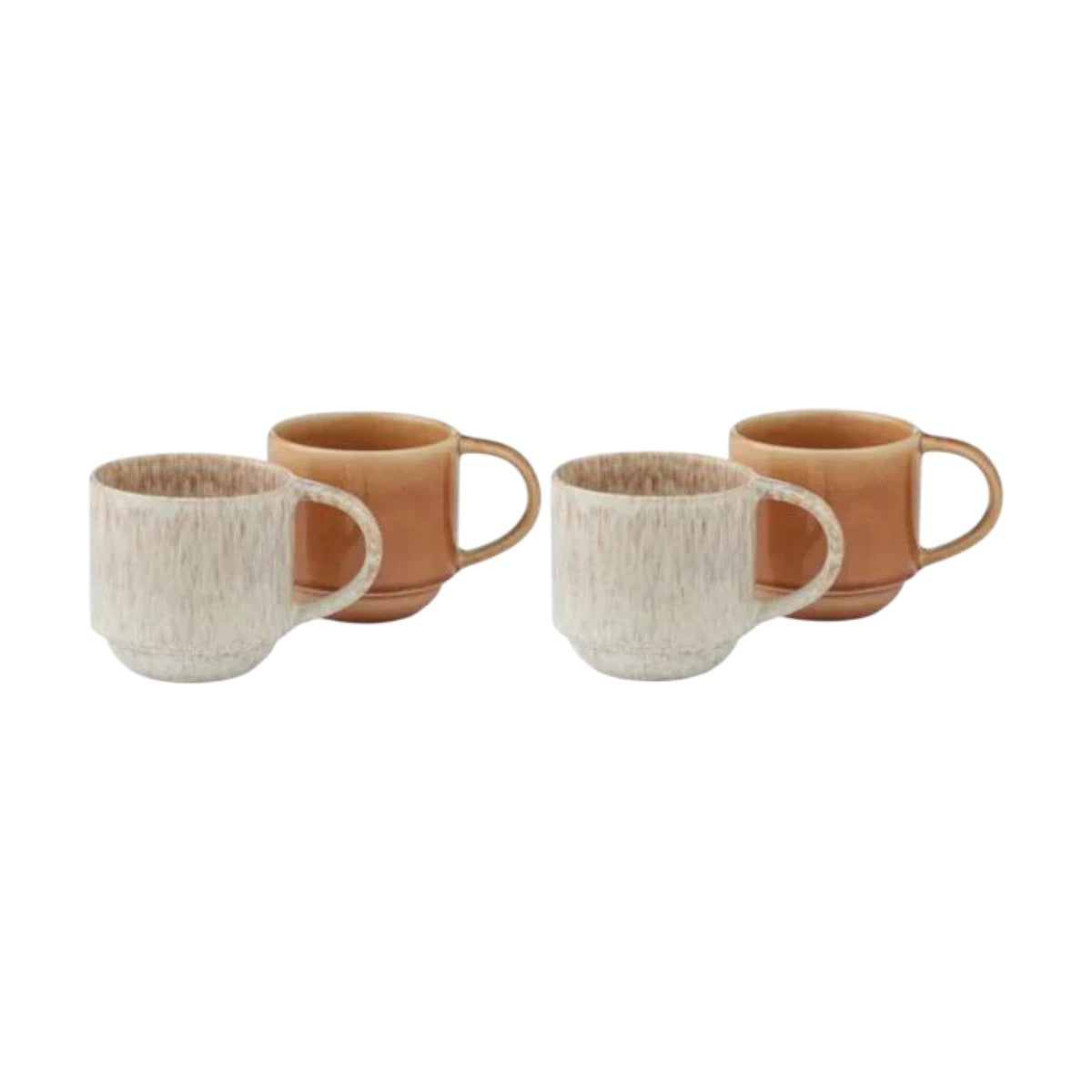 Assemble Calice Ceramic Mug Terracota 9x9cm (Set of 4) | Minimax