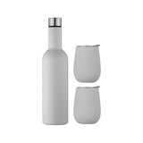 Avanti Double Wall Insulated Wine Traveller Set Dove Grey | Minimax