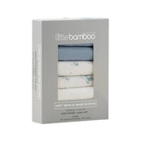 Little Bamboo Muslin Washer Retro Blue 6 Pack | Minimax