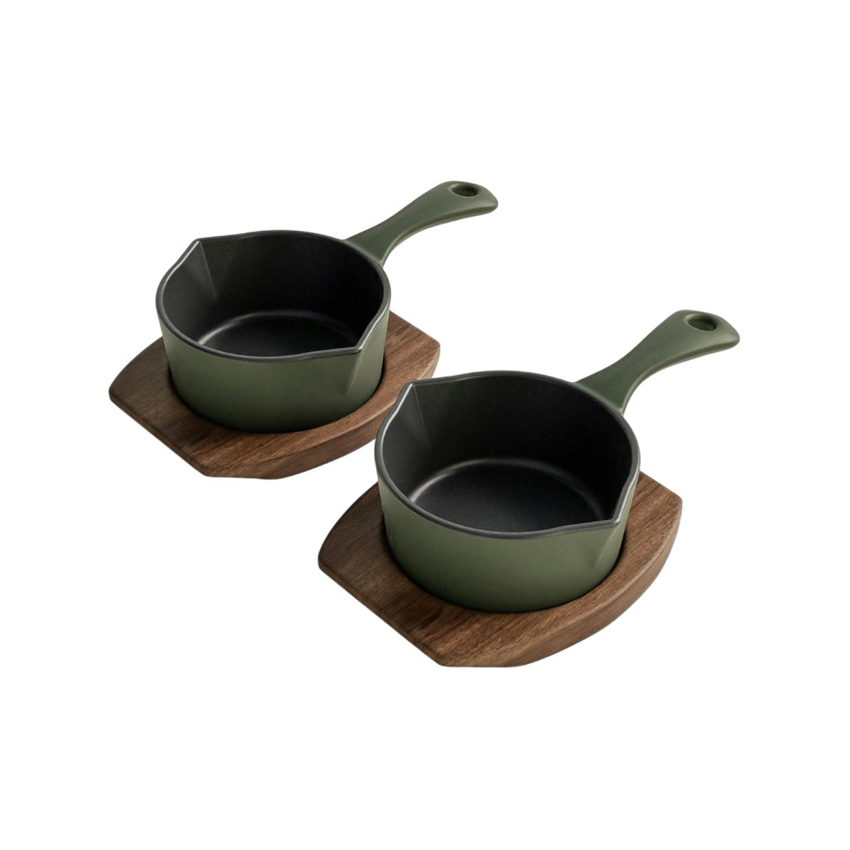 Ironclad Co 10cm Olive Leaf Satin Enamel Junior Twin Set