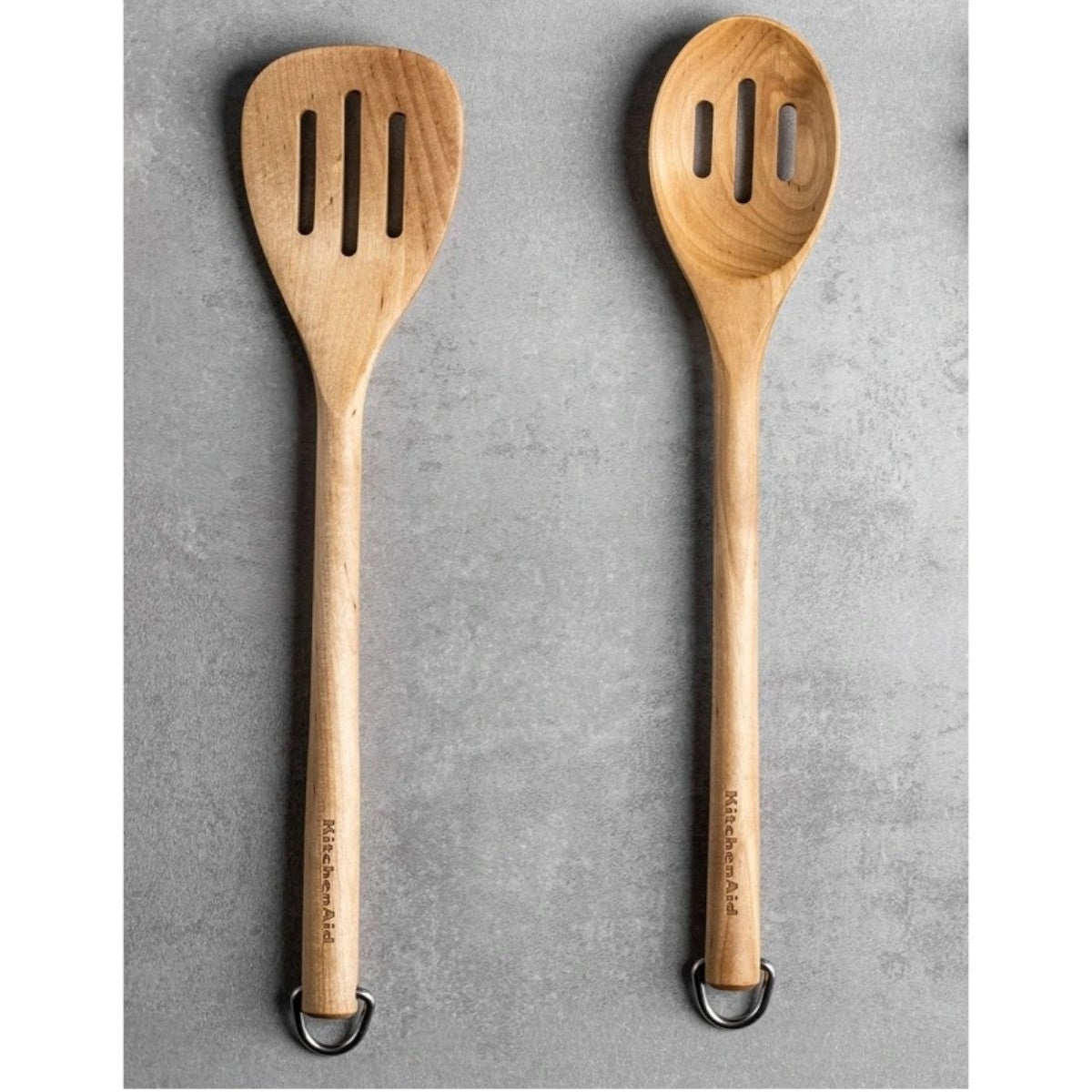 KitchenAid Birchwood Slotted Spoon | Minimax