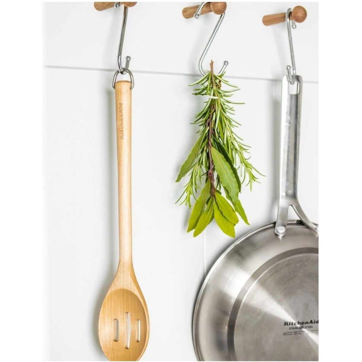 KitchenAid Birchwood Slotted Spoon | Minimax
