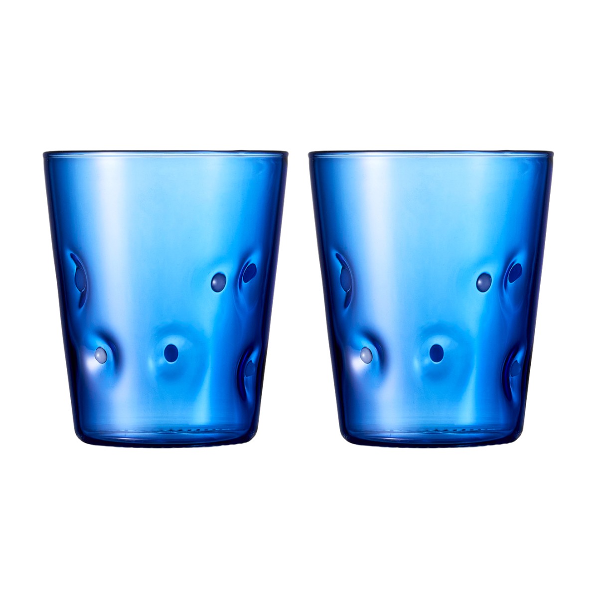Casero Dot Tumbler Blue 370ml (Set of 2) | Minimax