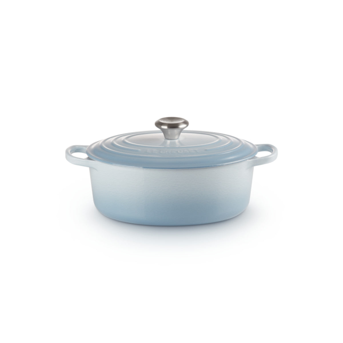Le Creuset Signature Cast Iron Oval Casserole Coastal Blue 27cm | Minimax