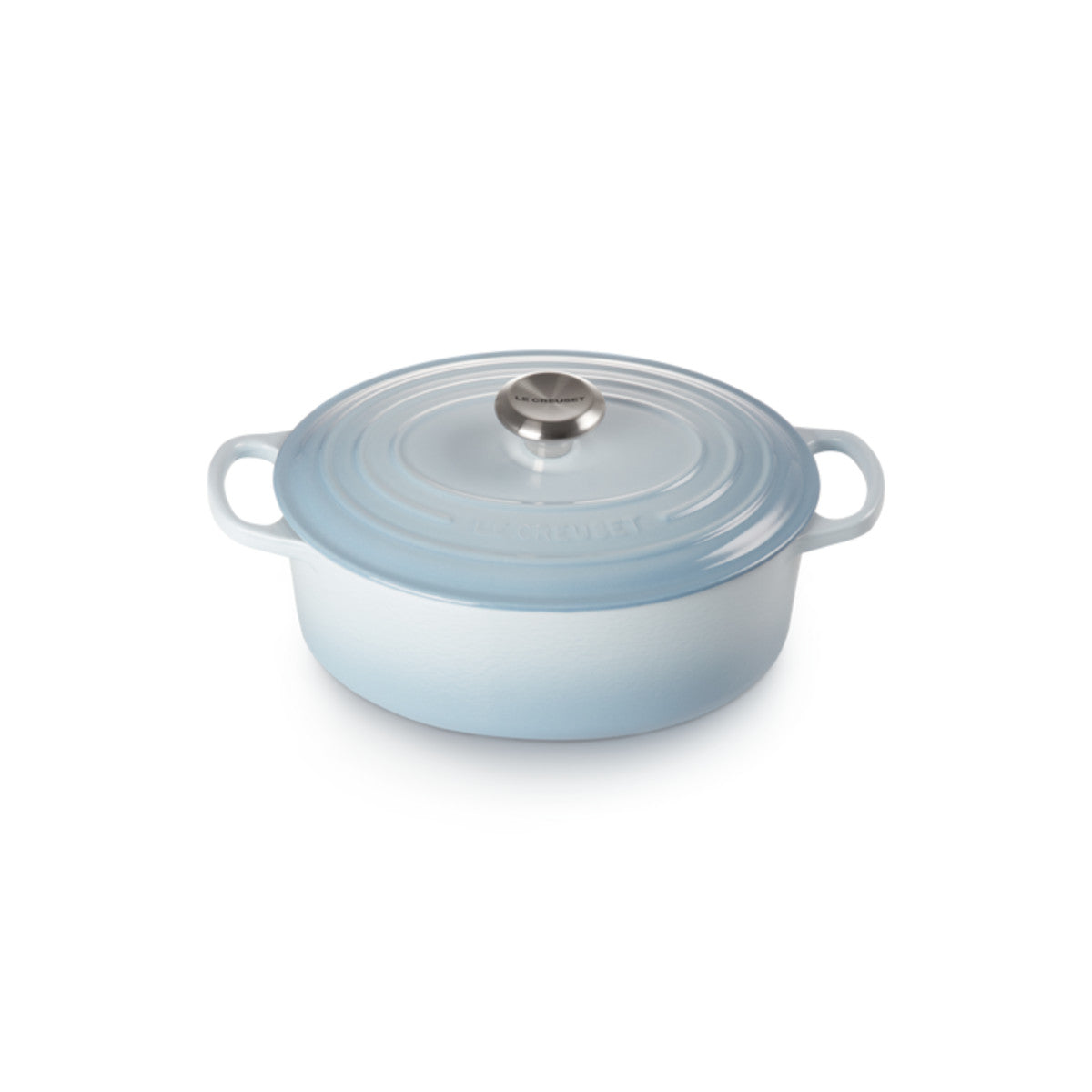 Le Creuset Signature Cast Iron Oval Casserole Coastal Blue 27cm | Minimax