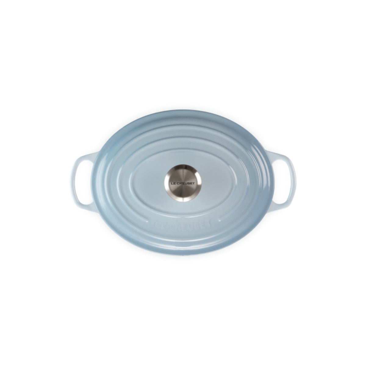 Le Creuset Signature Cast Iron Oval Casserole Coastal Blue 27cm | Minimax