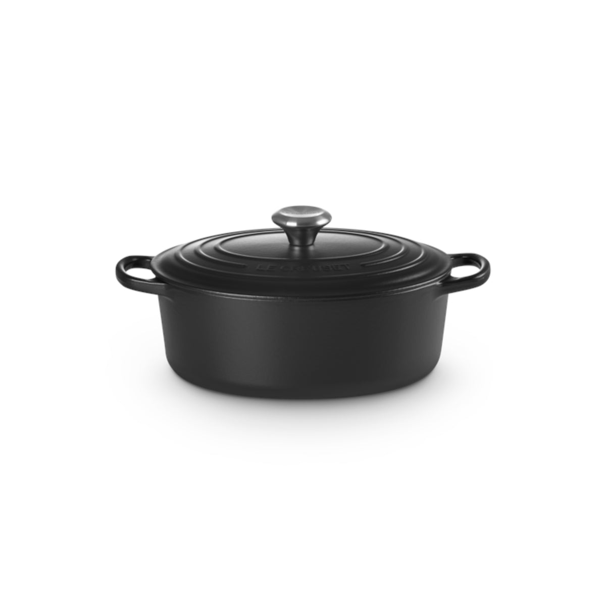 Le Creuset Signature Cast Iron Oval Casserole Satin Black 27cm | Minimax