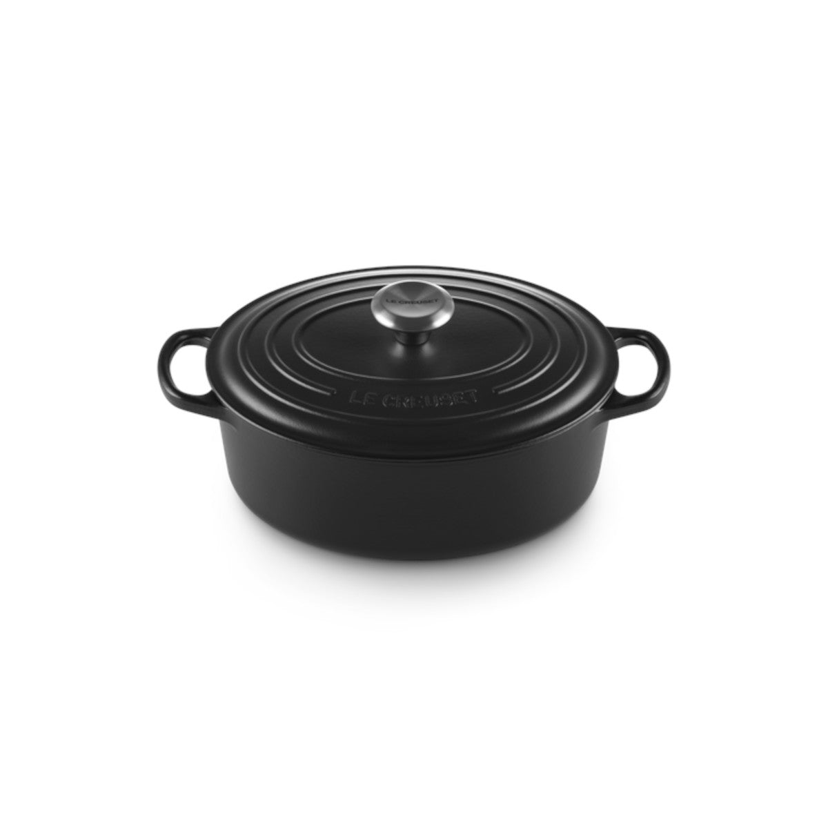 Le Creuset Signature Cast Iron Oval Casserole Satin Black 27cm | Minimax