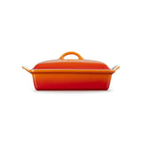 Le Creuset Orange Rectangular ceramic baking dish with a lid | Minimax
