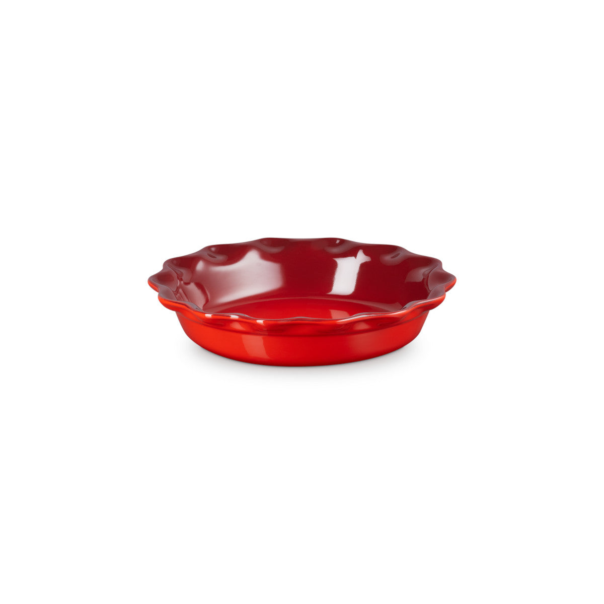 Le Creuset Stoneware Heritage Fluted Pie Dish Cerise 23cm | Minimax