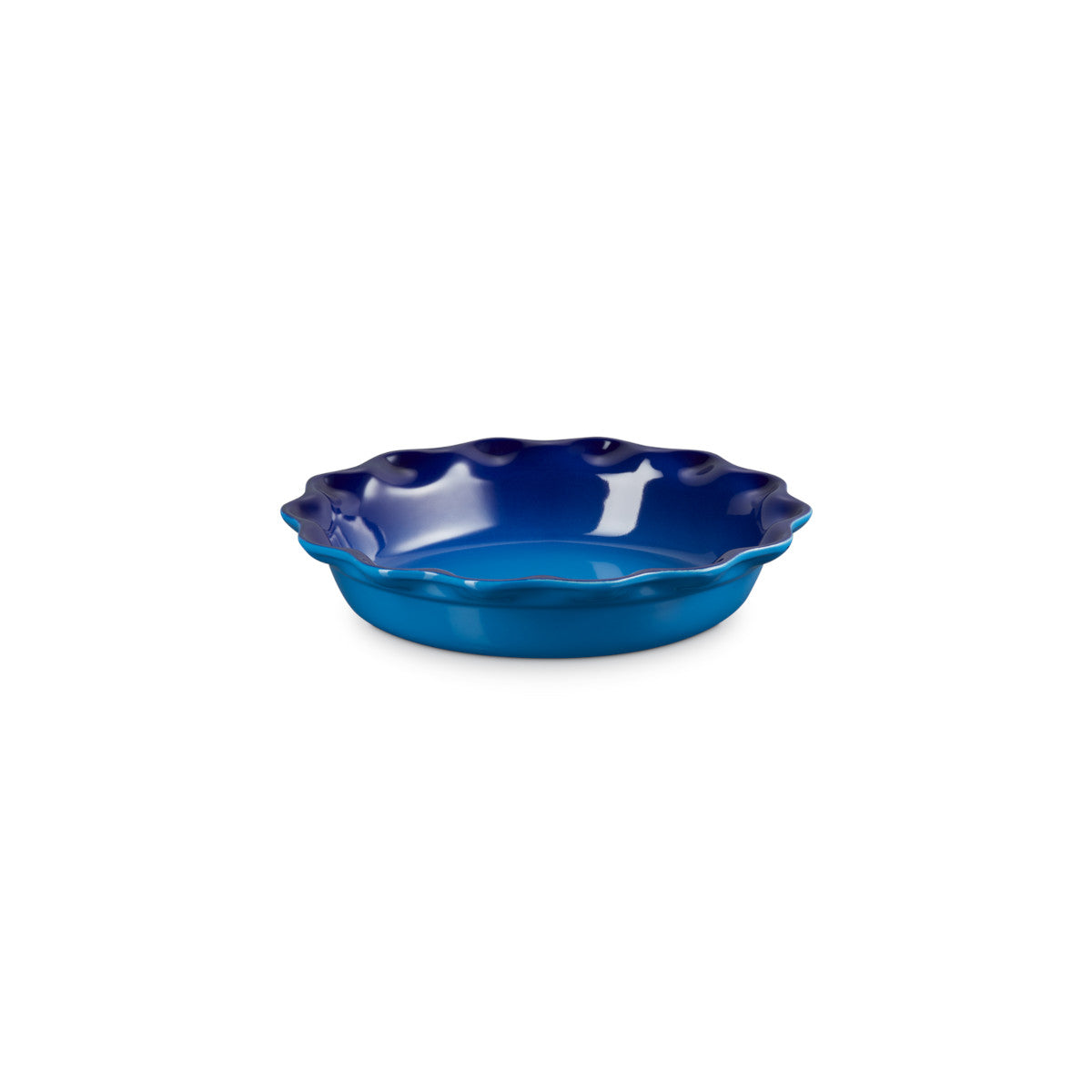 Le Creuset Stoneware Heritage Fluted Pie Dish Azure 23cm | Minimax