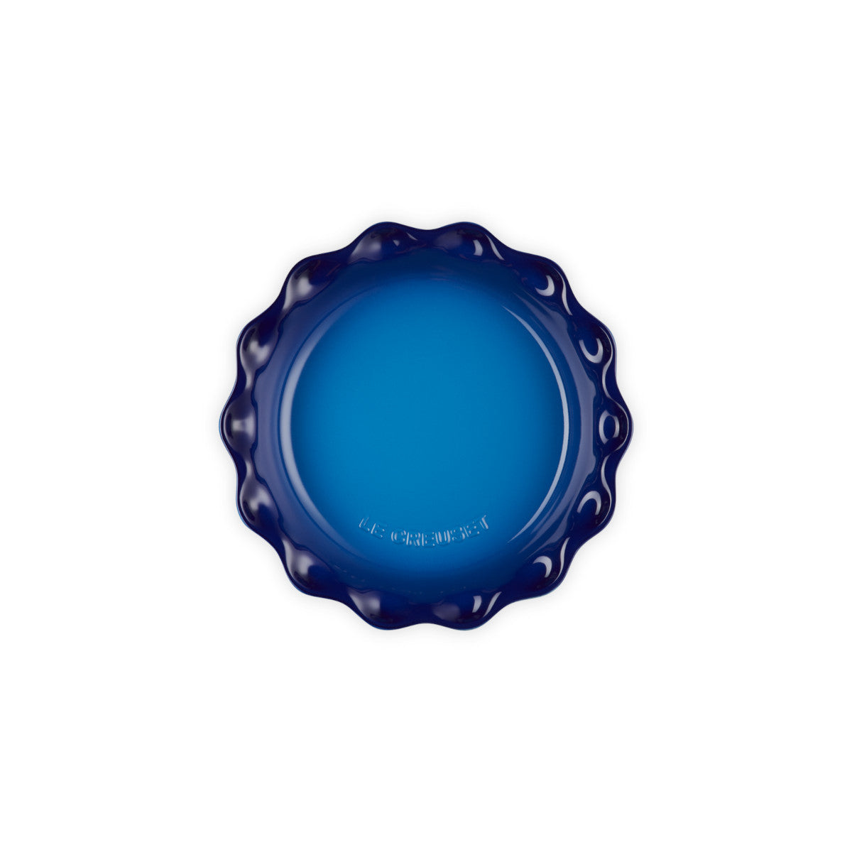Le Creuset Stoneware Heritage Fluted Pie Dish Azure 23cm | Minimax