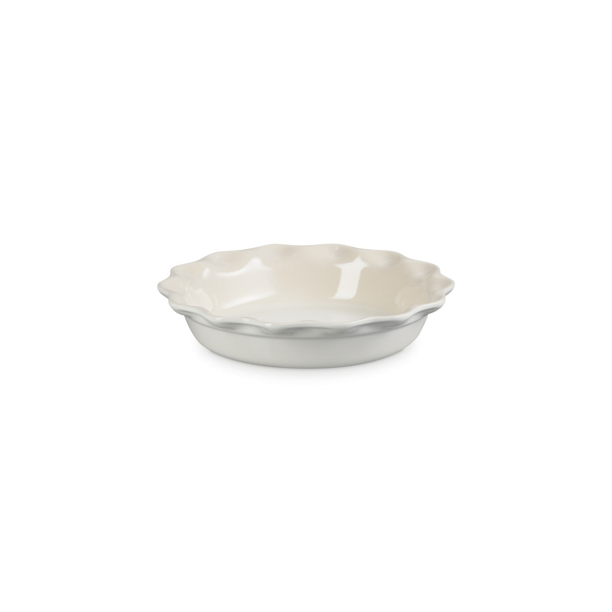 Le Creuset Stoneware Heritage Fluted Pie Dish Meringue 23cm