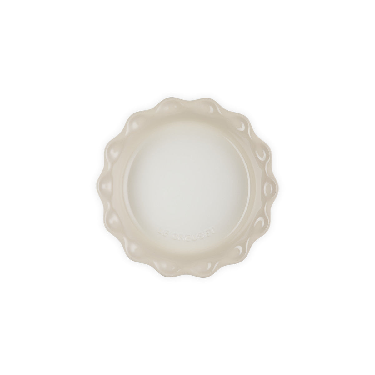 Le Creuset Stoneware Heritage Fluted Pie Dish Meringue 23cm