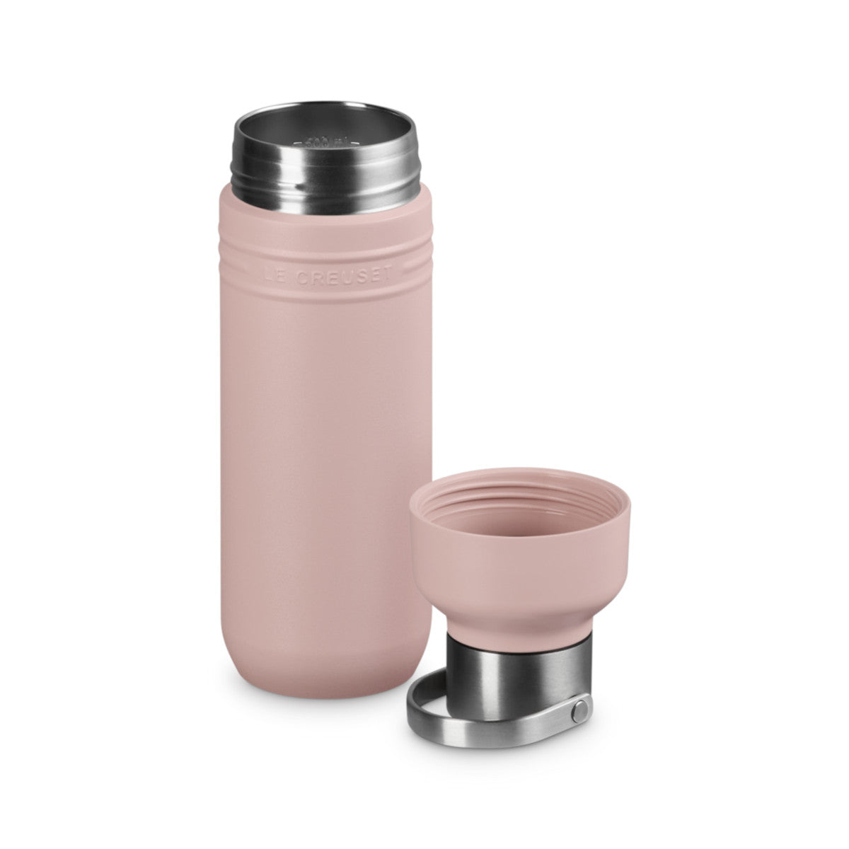 Le Creuset On The Go Insulated Water Bottle Shell Pink 500ml