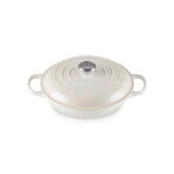 Le Creuset Signature Cast Iron Shallow Casserole Meringue 28cm | Minimax
