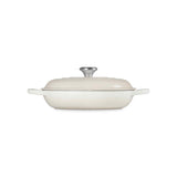 Le Creuset Signature Cast Iron Shallow Casserole Meringue 28cm | Minimax