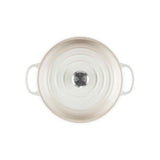 Le Creuset Signature Cast Iron Shallow Casserole Meringue 28cm | Minimax