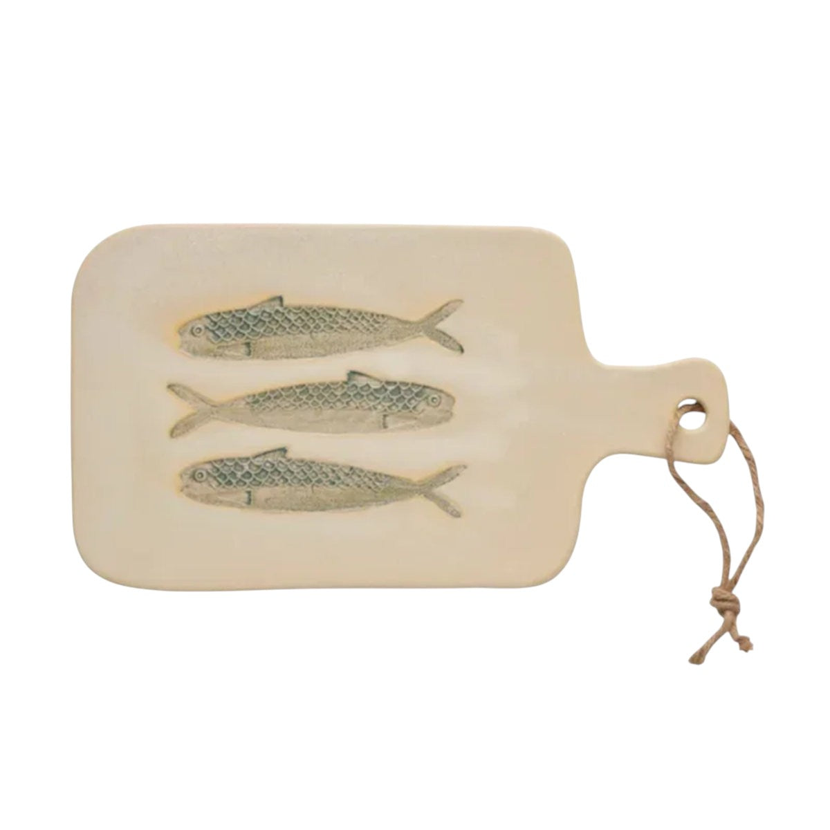 Assemble Riva Ceramic Paddle Ivory/Blue 19x35cm | Minimax