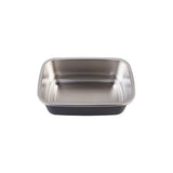 Oasis Microwave Safe Rectangular Stainless Steel Container Black 1.1L