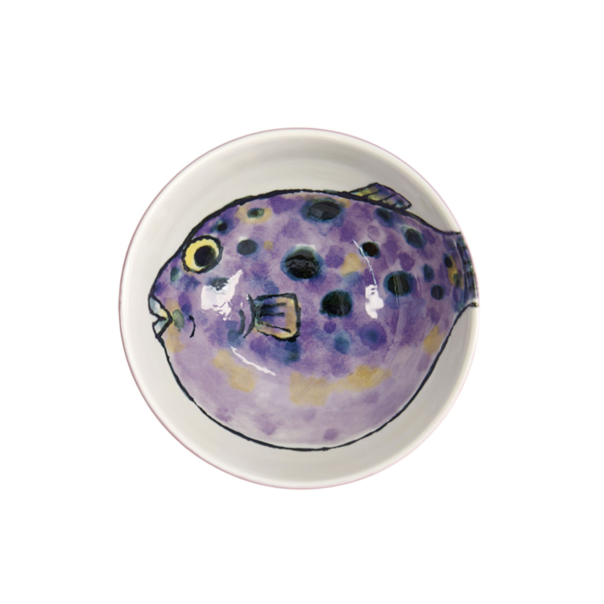 Tokyo Design Seafood Bowl Fugu Purple 13cm | Minimax