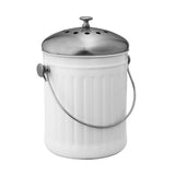 Avanti Stainless Steel Compost Bin  White Silver 5L