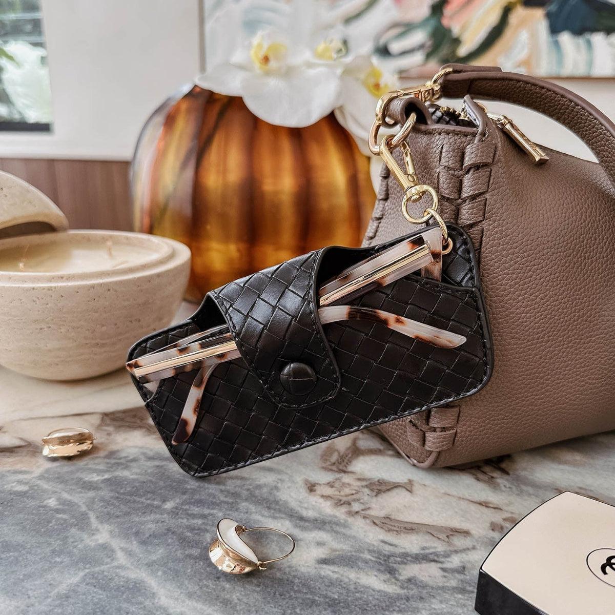 Louenhide Skittle Sunglass Case Woven Black | Minimax