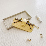 Louenhide Skittle Sunglass Case Woven Butter Yellow | Minimax