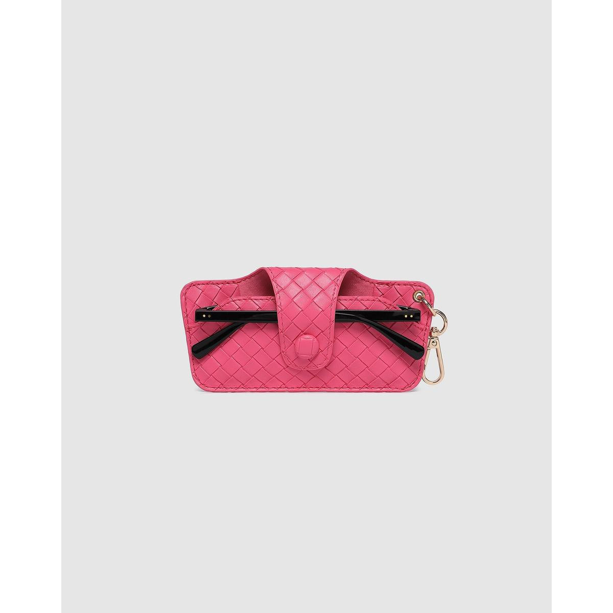 Louenhide Skittle Sunglass Case Woven Hot Pink | Minimax