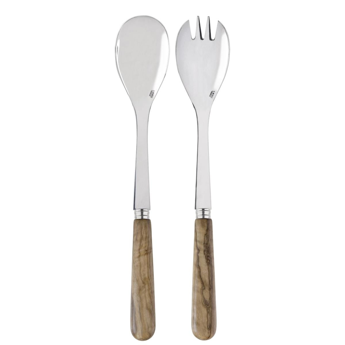 Sabre Lavandou Salad Server Olive Wood Set 2 Piece 26cm | Minimax