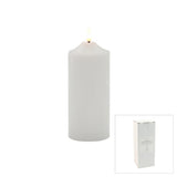 Pure Christmas Ellipse LED Church Flameless Candle White 7.5 x 15cm | Minimax
