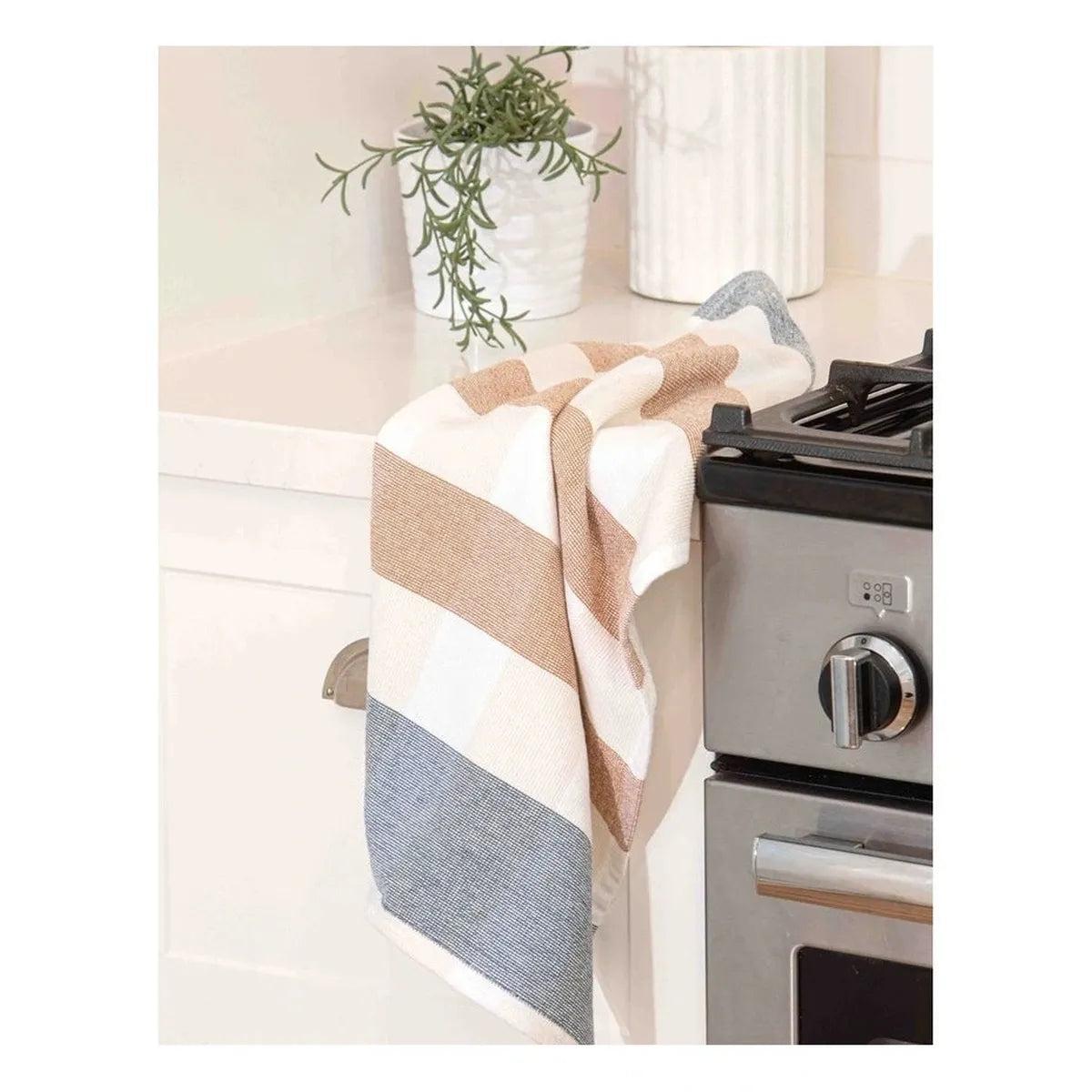 Ladelle Bailie Terry Tea Towel Terracotta Set of 2 | Minimax - put in a kitchen counter