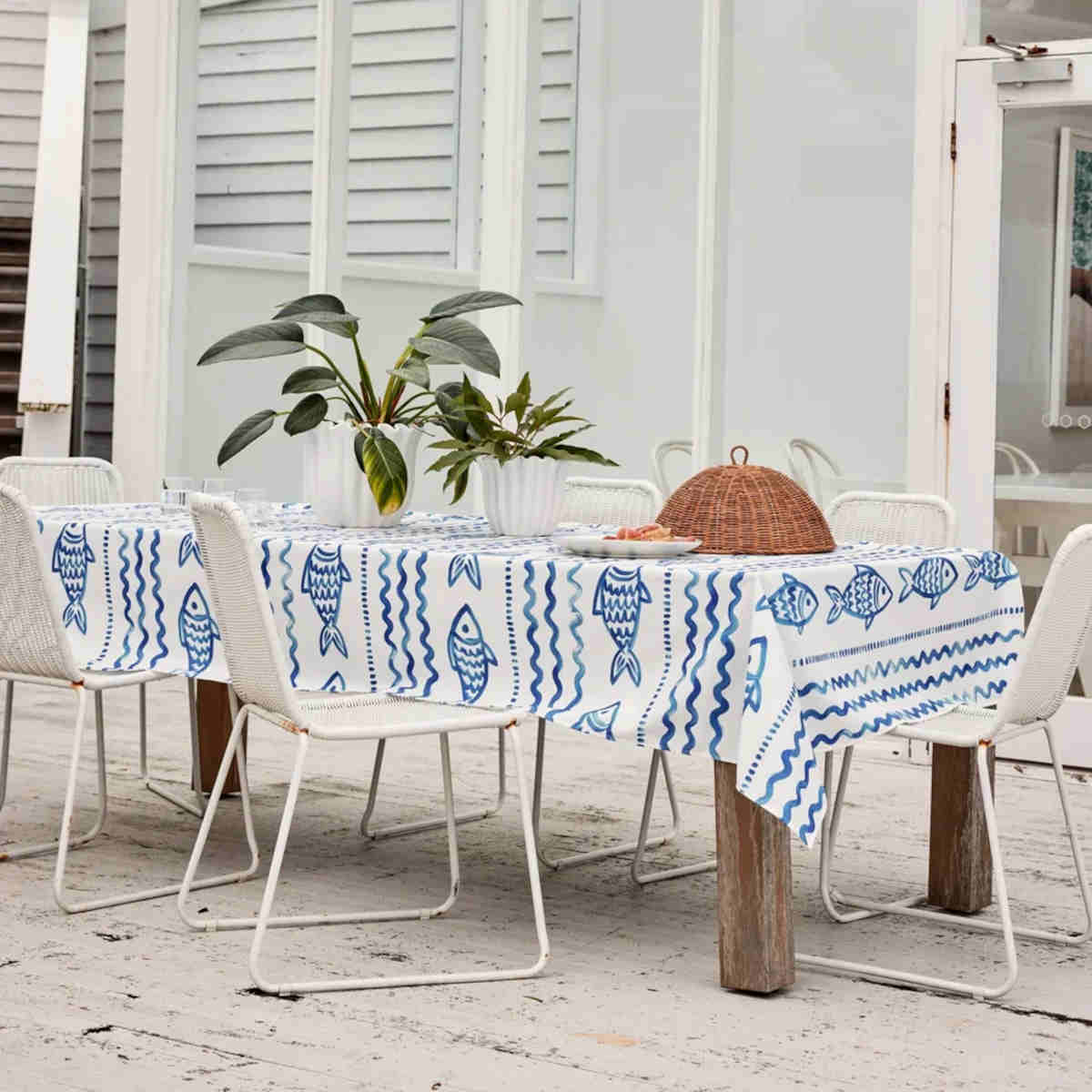 Madras Link Positano Tablecloth Blue 140x250cm | Minimax
