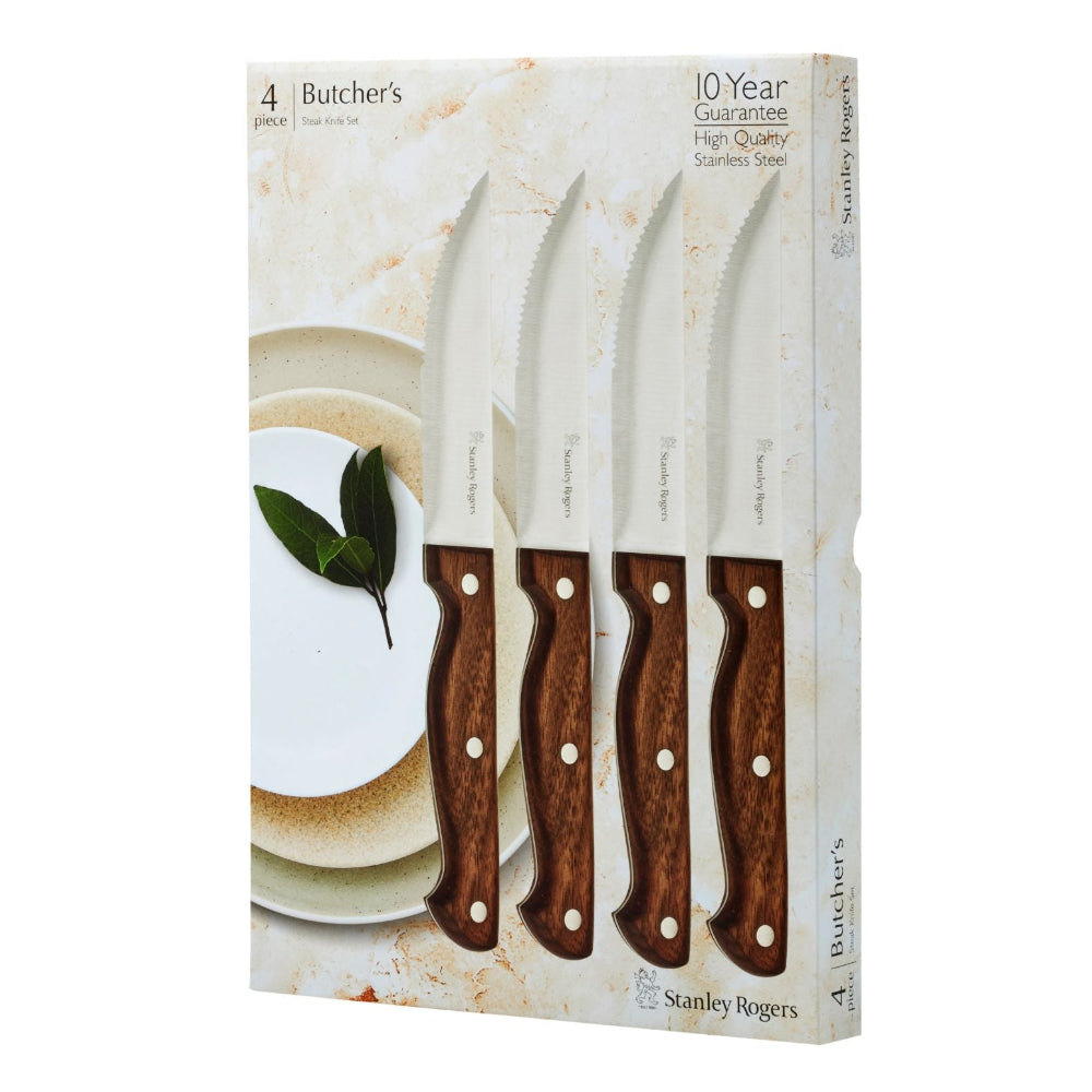 Stanley Rogers Butcher's Steak Knife Set of 4 | Minimax