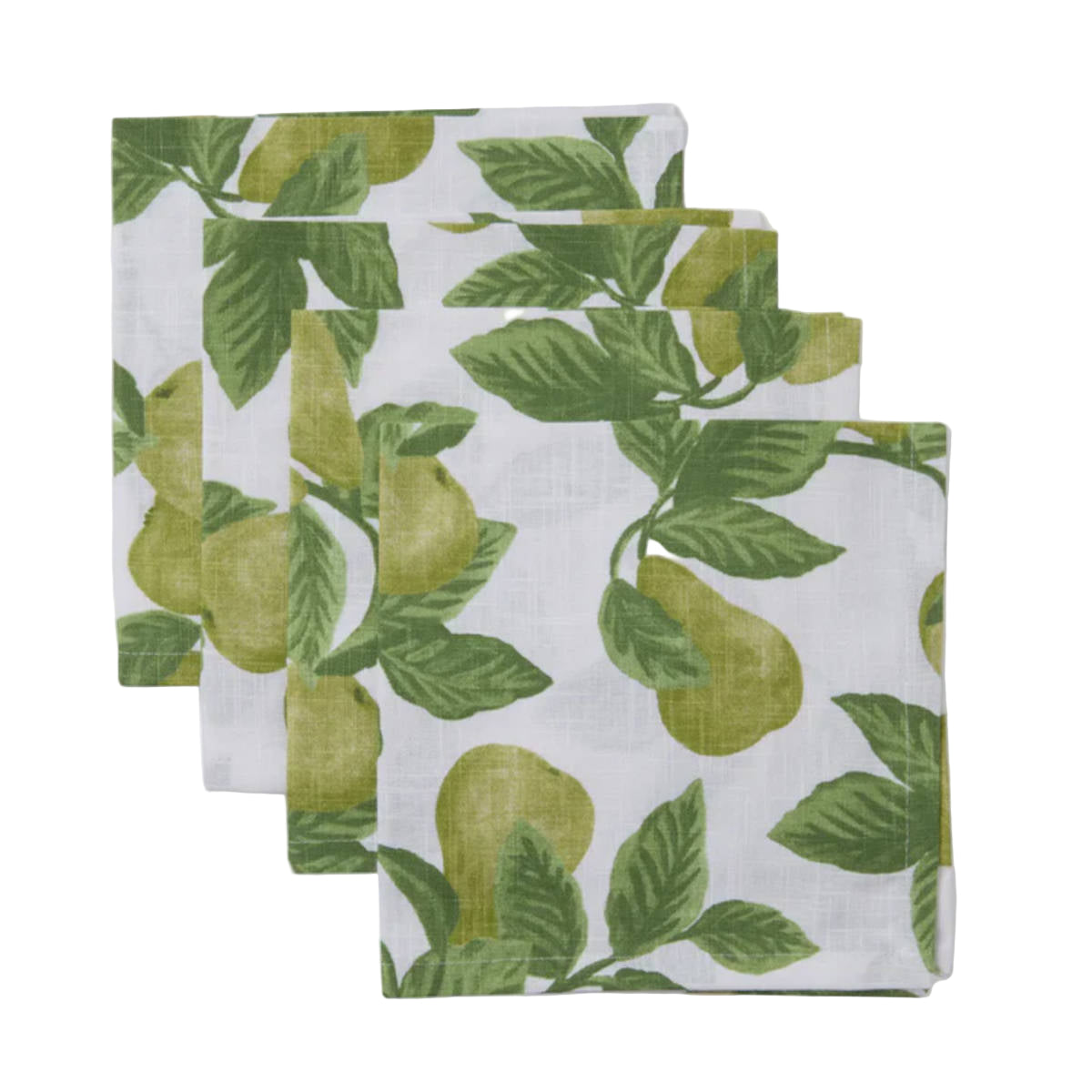 Madras Link Pear Tree Table Napkin Green 45cm (Set of 4) | Minimax