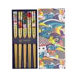 Tokyo Design Lucky And Koinobori Chopstick Giftset 5 Piece in Assorted | Minimax