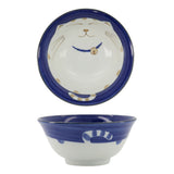 Tokyo Design Studio Kawaii Cat Neko Tayo Bowl Blue 13cm